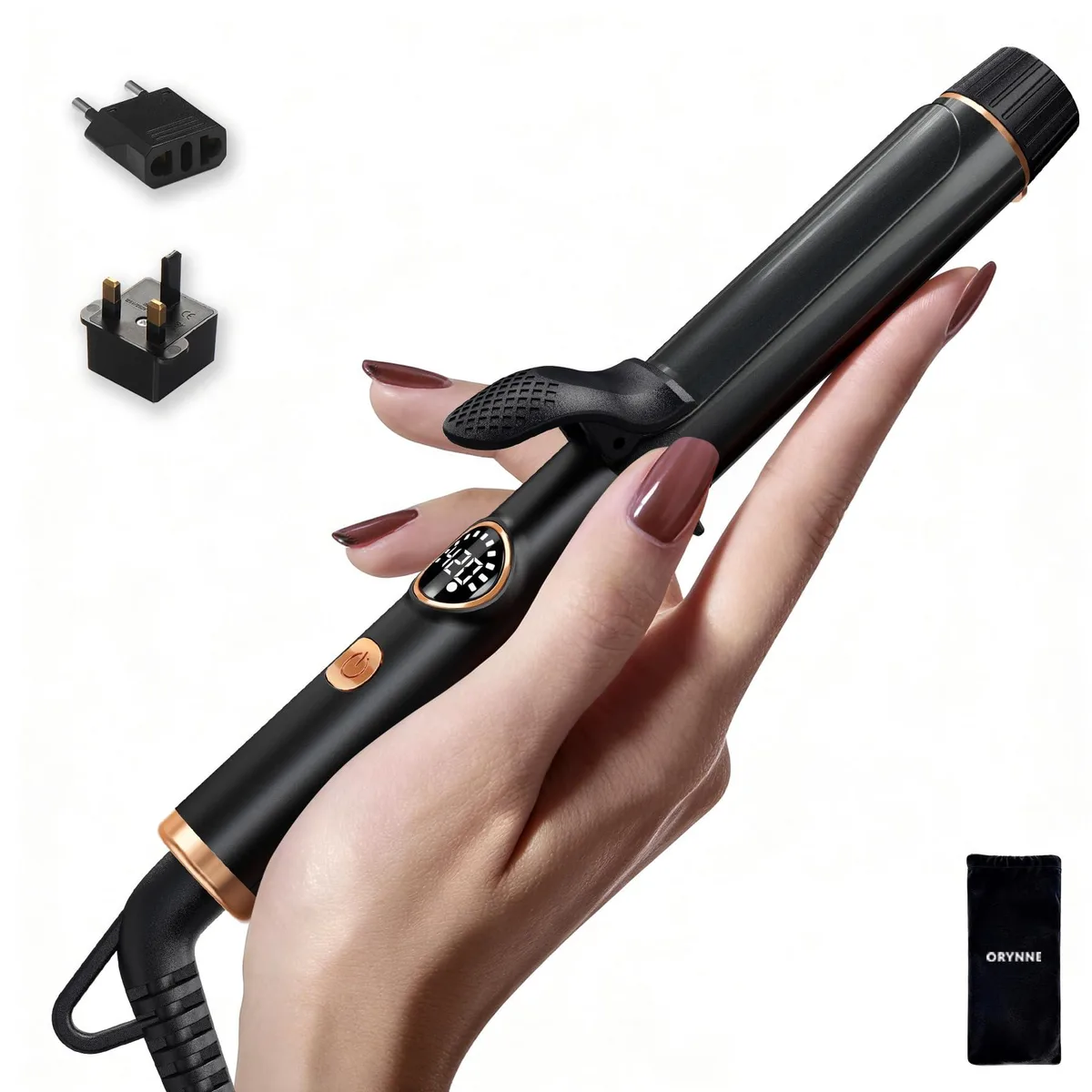  ORYNNE QW-368 Curling Iron 1 inch Rose Gold — product photo