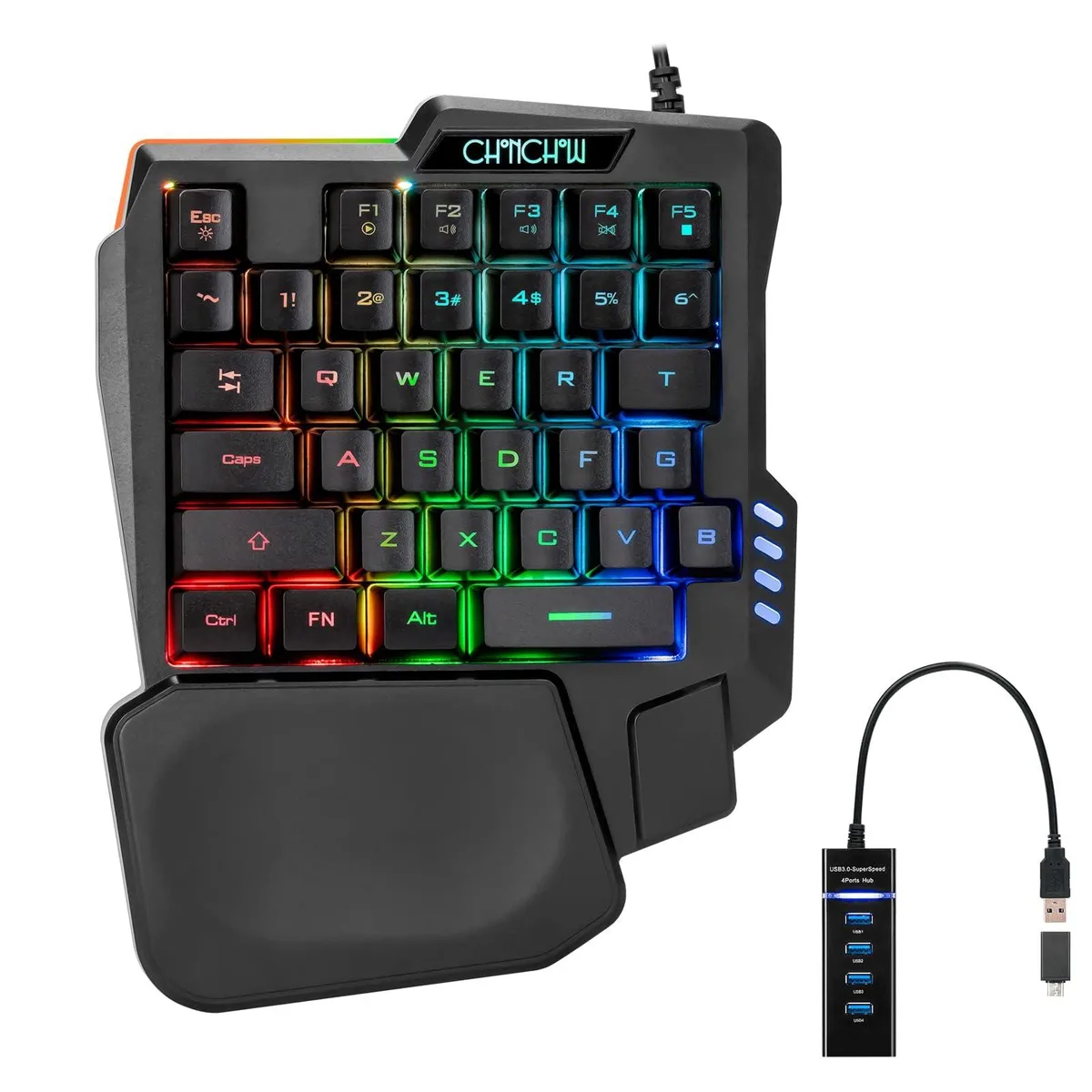  CHONCHOW T10A 35-key one-handed gaming keyboard — product photo