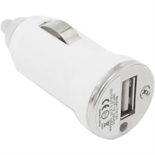 4XEM 4XEM 4XMINICHARGE White USB Car Charger 1000mA — product photo