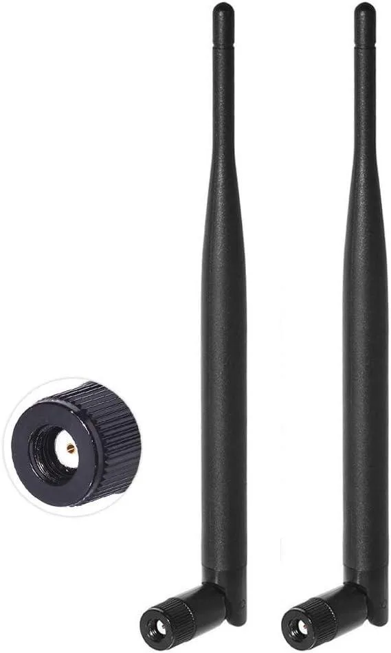 KEHIPI KEHIPI Dual Band 2.4/5.8 GHz 6 dBi RP-SMA Antenna 2-Pack — product photo