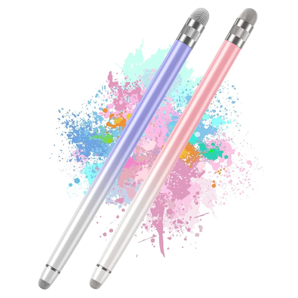  Bopomofo Stylus 2pcs White Pink / White Purple — product photo