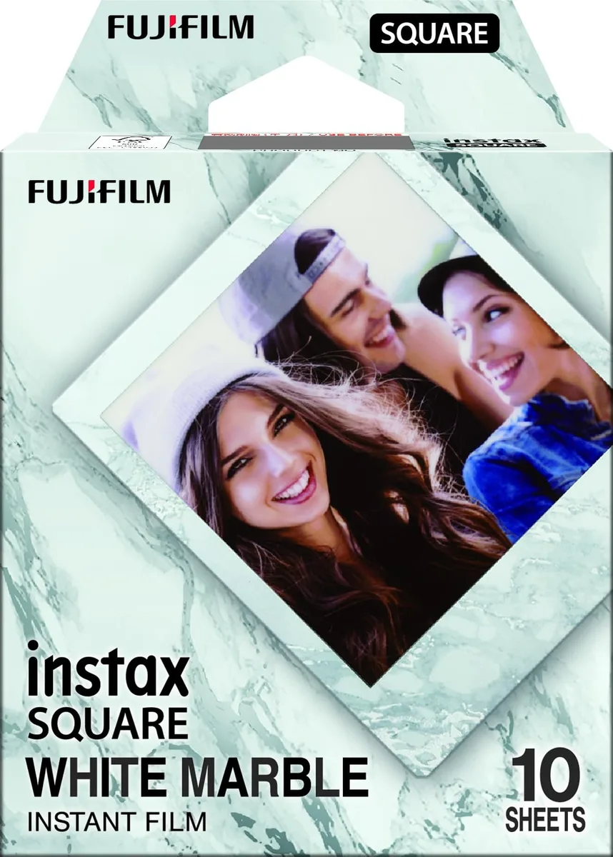 FUJIFILM FUJIFILM Instax Square White Marble film pack 10 exposures — product photo