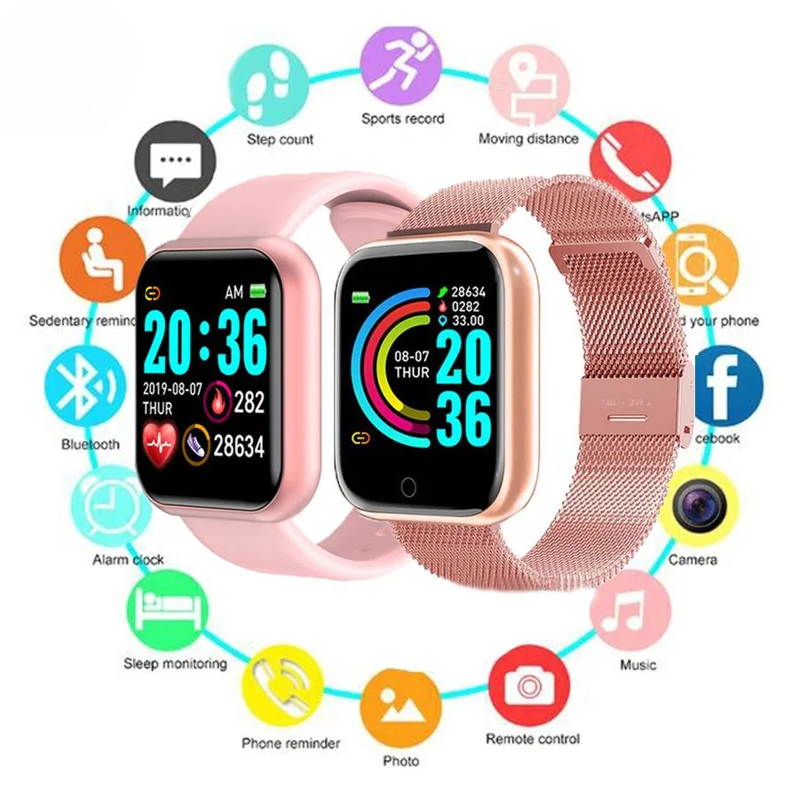 OEM Tools OEM Tools Y68 Smartwatch Pink Bluetooth 4.0 170-200 mAh — product photo