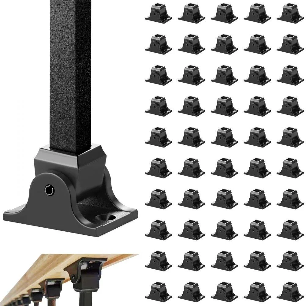 VEVOR VEVOR Aluminum Baluster Shoes 1/2 Inch 50 pcs Black — product photo