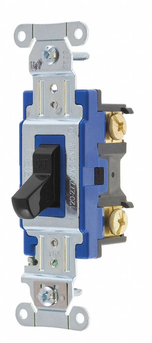 Bryant Bryant 4801BBLK 15A 120/277V toggle switch — product photo