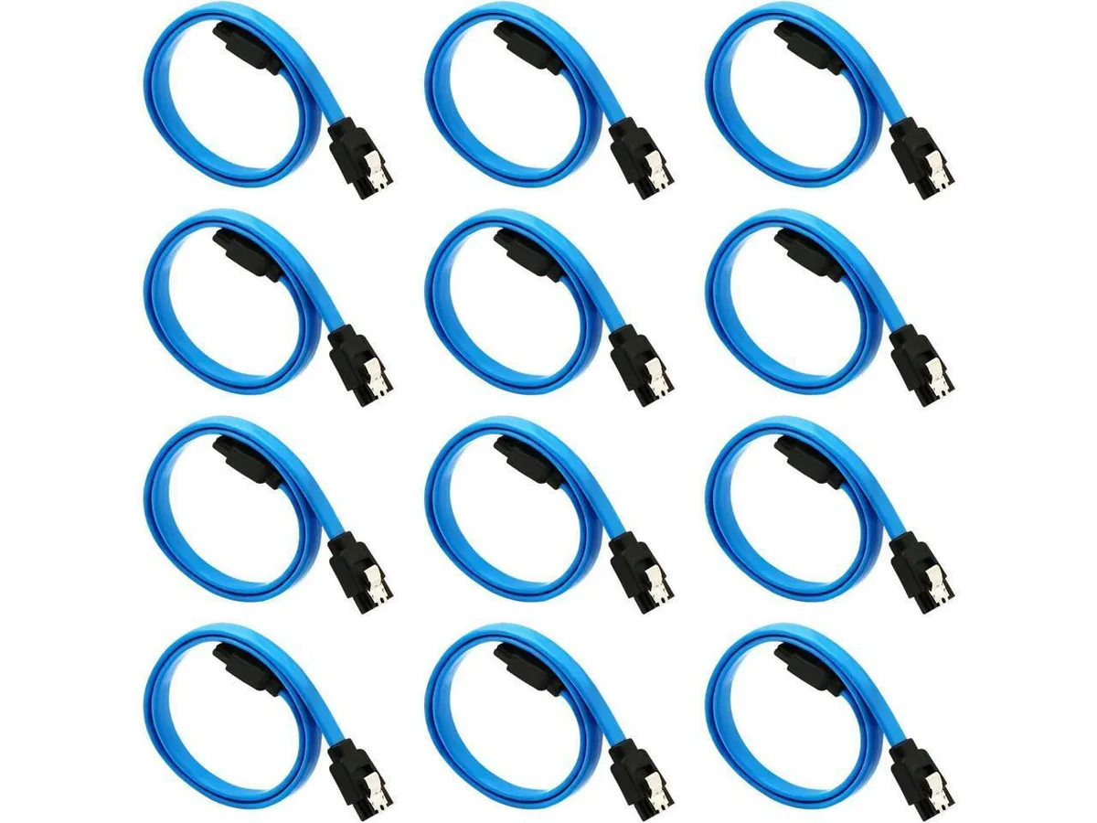 BUCIER BUCIER 12-Pack SATA III Cable 16 Inches Blue — product photo