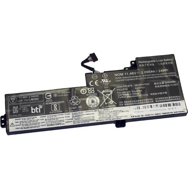 Battery Technology Inc. Battery Technology Inc. 01AV421BTI laptop battery 11.5 V 2094 mAh Li-Polymer — product photo