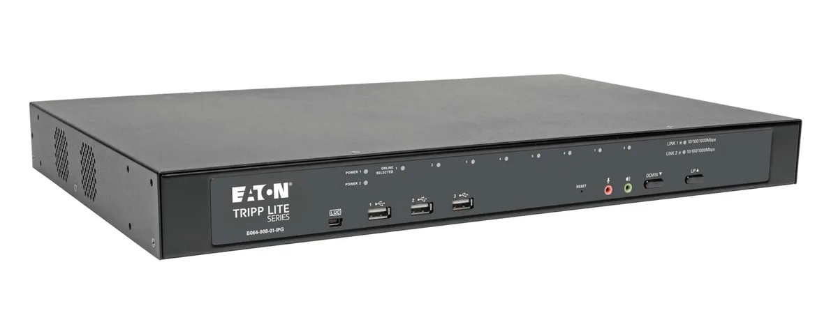 Tripp Lite Tripp Lite B064-008-01-IPG 8-Port Cat5 KVM over IP Switch 1U Rack-Mount — product photo