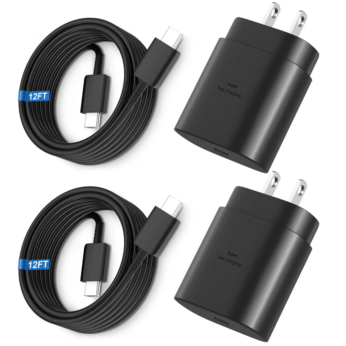 KEHIPI KEHIPI 25W USB-C Charger 12FT Cable 2Pack — product photo