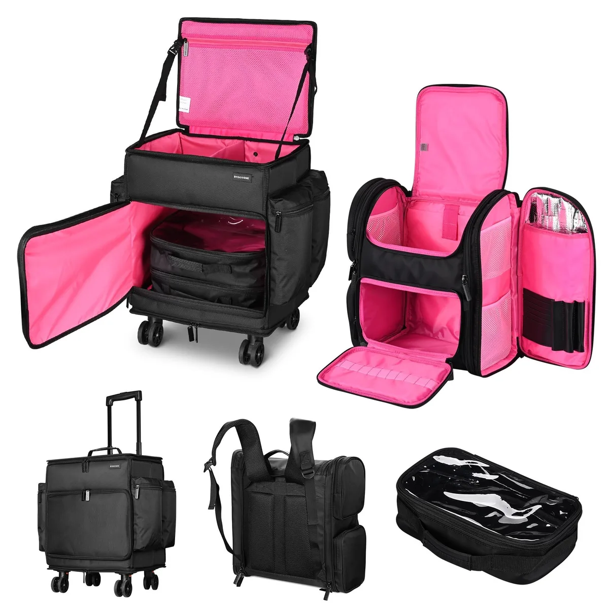 Byootique Byootique 12MKCSET001-033086NC-0618 Rolling Hairdresser Organizer luggage — product photo