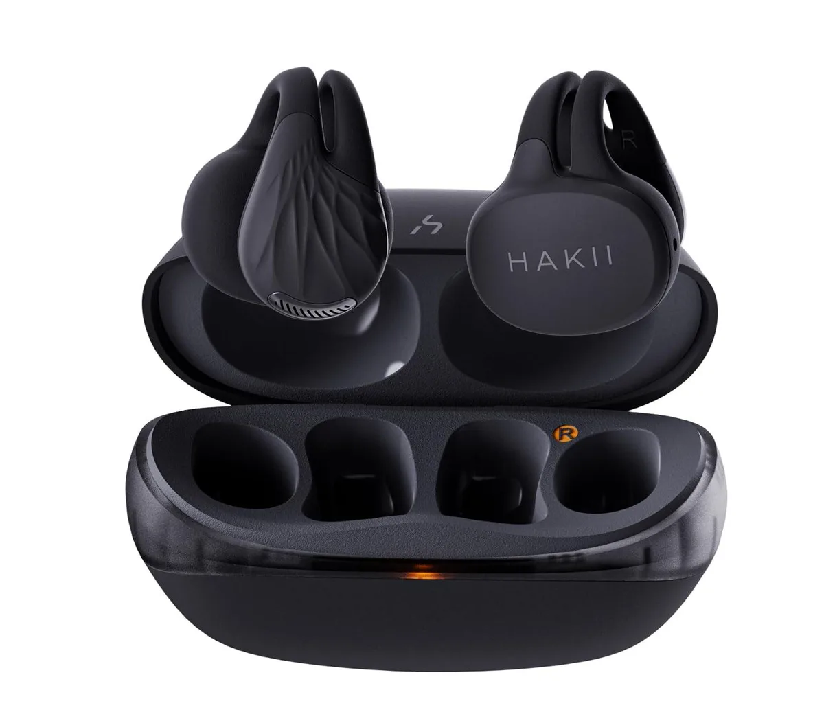 HAKII Link Open-Ear Earbuds Bluetooth 5.4 12 mm 18 h IPX5 Black — product photo