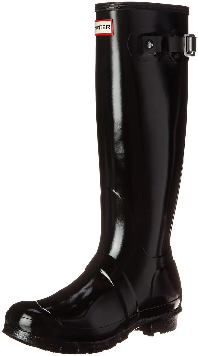 Hunter Hunter Women's Original Tall Gloss Rain Boots Black Size 9 — product photo