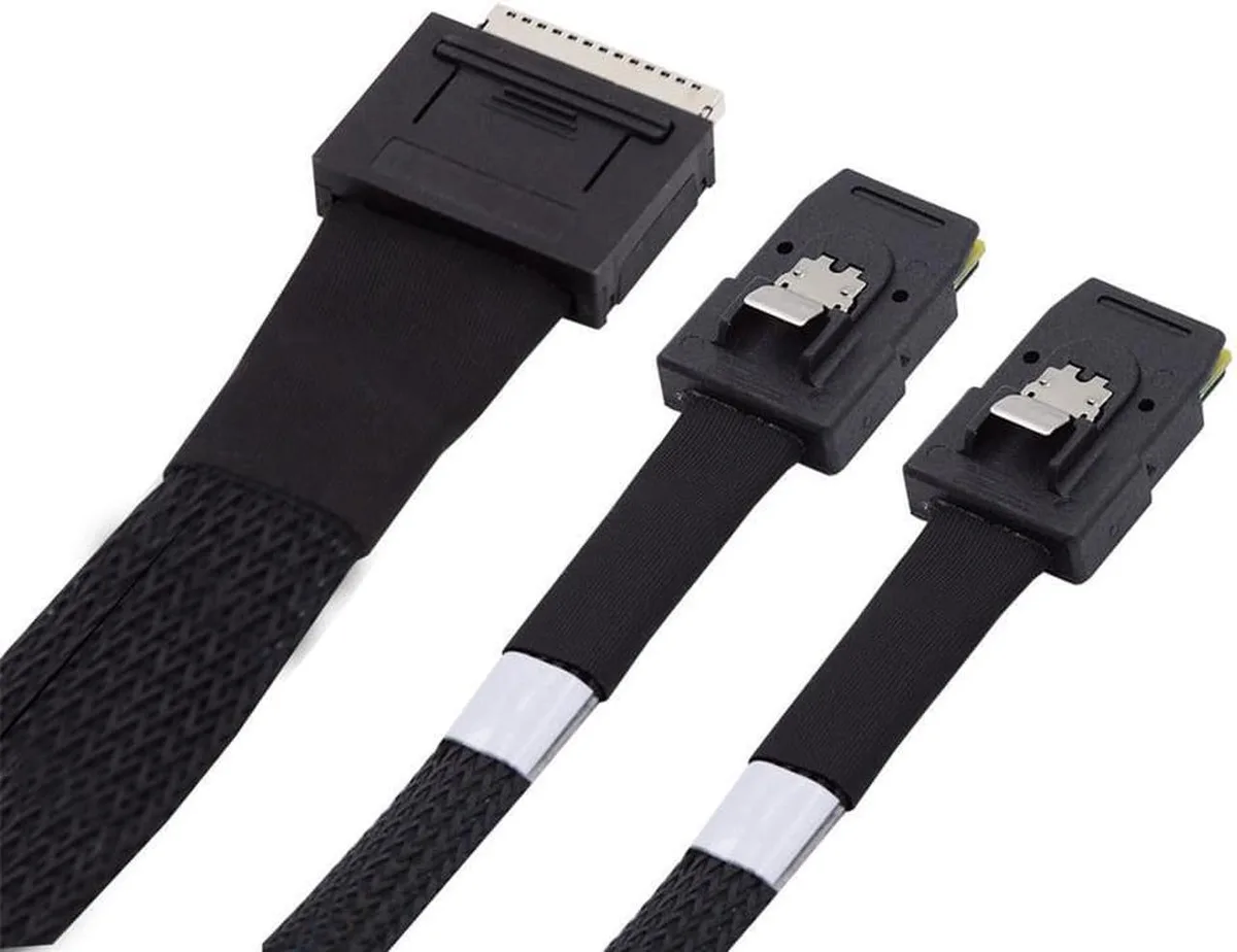 Vszerda Vszerda OCuLink SFF-8611 8x to Dual SFF-8087 4x Active Cable 100 cm — product photo
