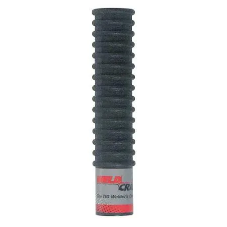 Black ribbed TIG torch handle with threaded grip