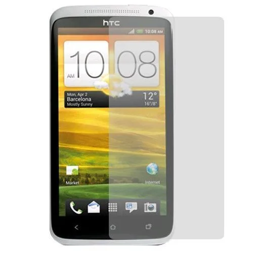 Two clear screen protector films for HTC One X