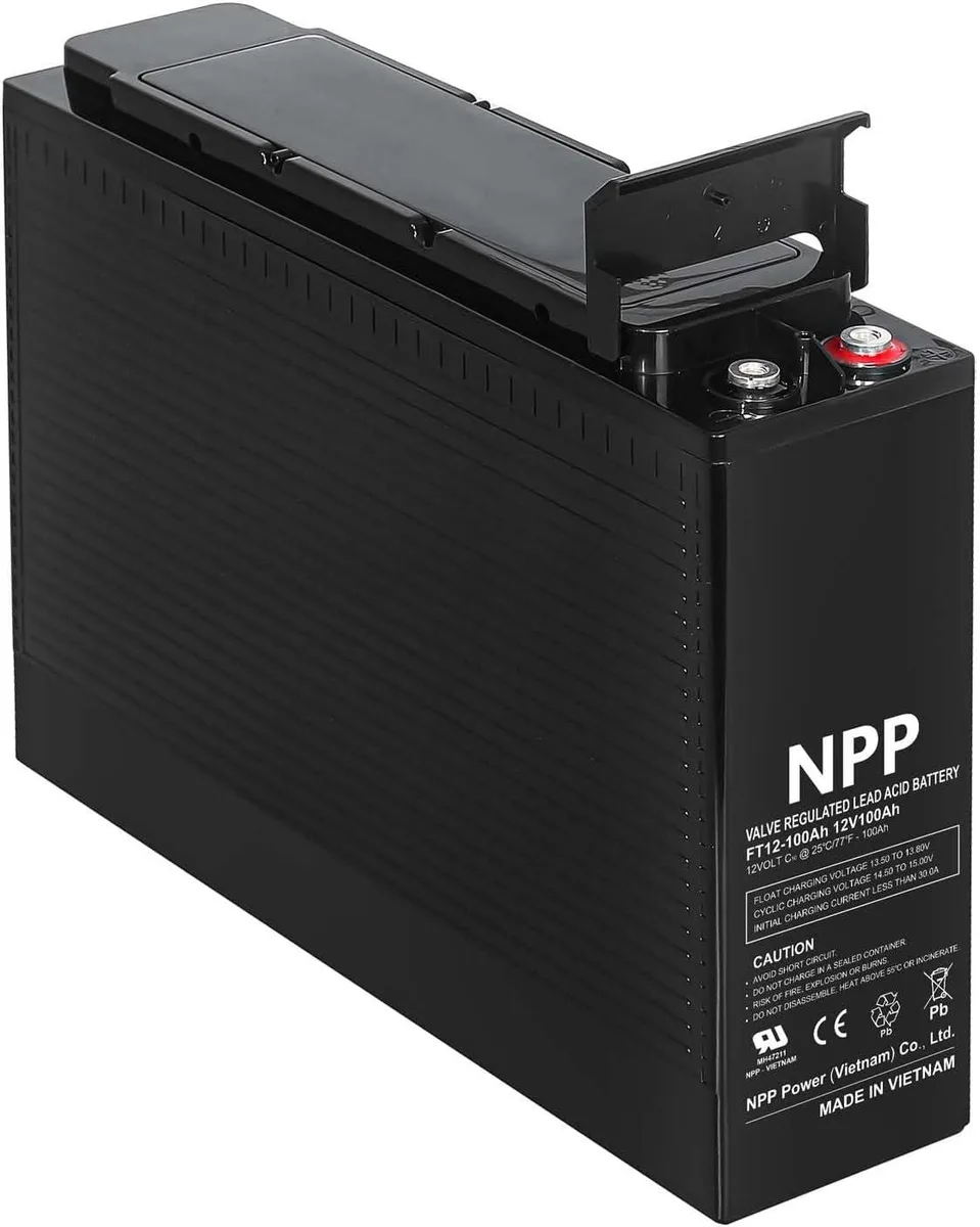 NPP Power Co., Ltd NPP Power Co., Ltd FT12 100AH 12V 100Ah Front Access AGM Deep Cycle SLA Battery — product photo