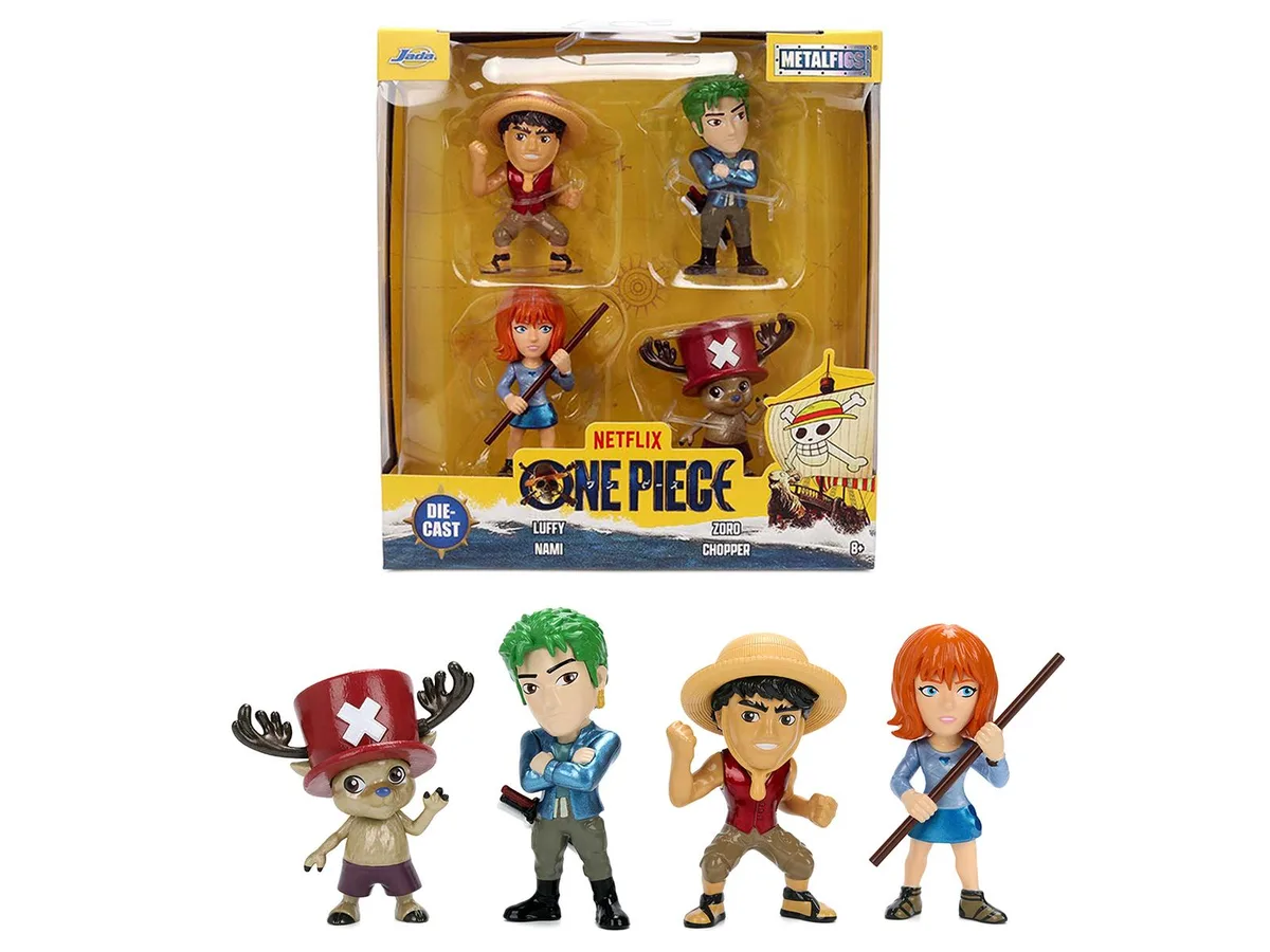 Jada Jada One Piece Metalfigs Set of 4 Figures 2.5 inch 2023 — product photo