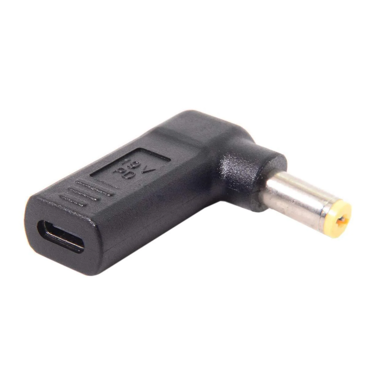 BUCIER BUCIER UC-112-5517MM-XY USB 3.1 Type C to DC 19V 5.5x1.7mm PD Trigger 90 Degree Adapter — product photo