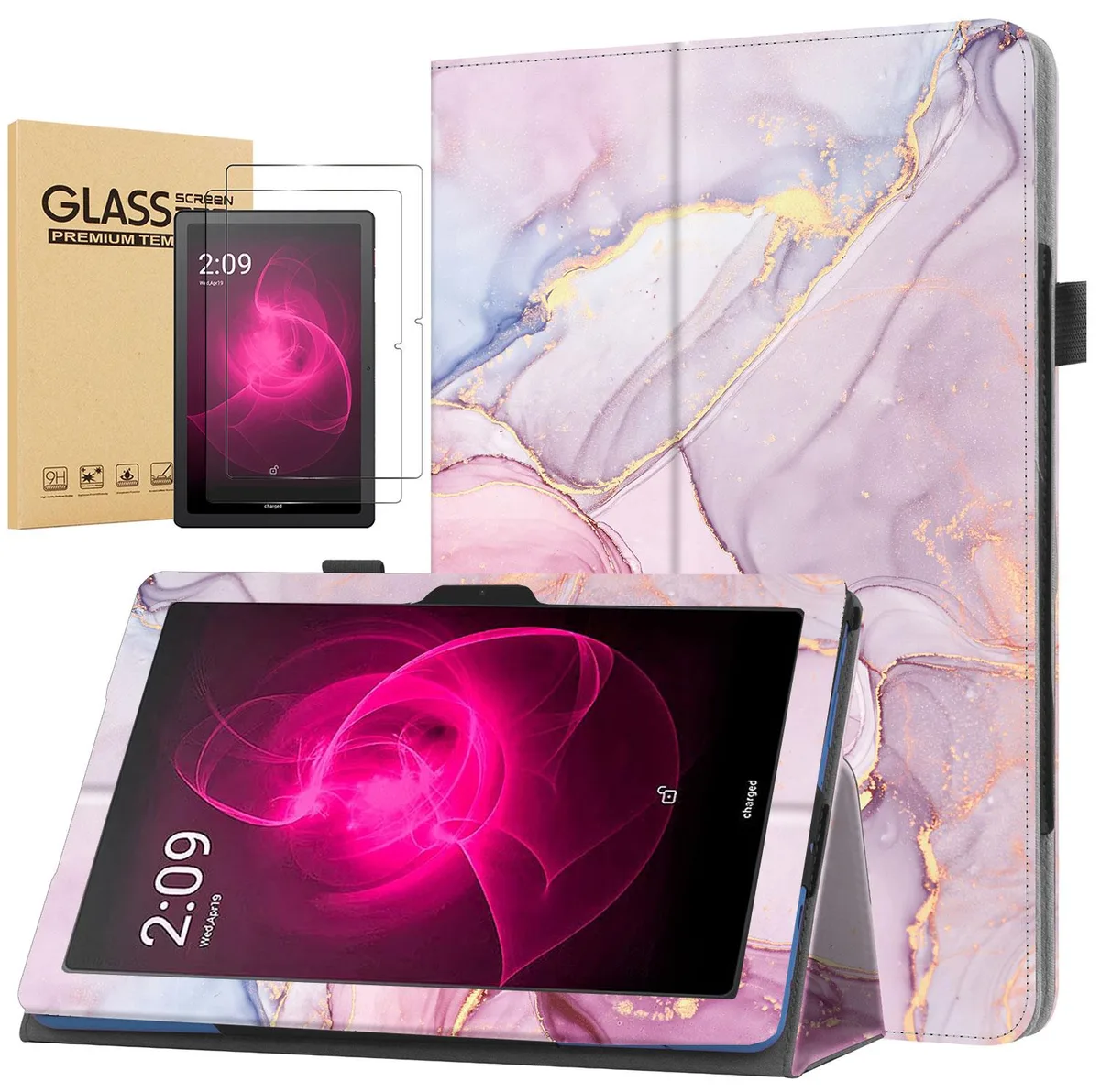 anicestore anicestore Cover Case for T-Mobile Revvl Tab 5G 10.36" 2023 Pink Marble — product photo