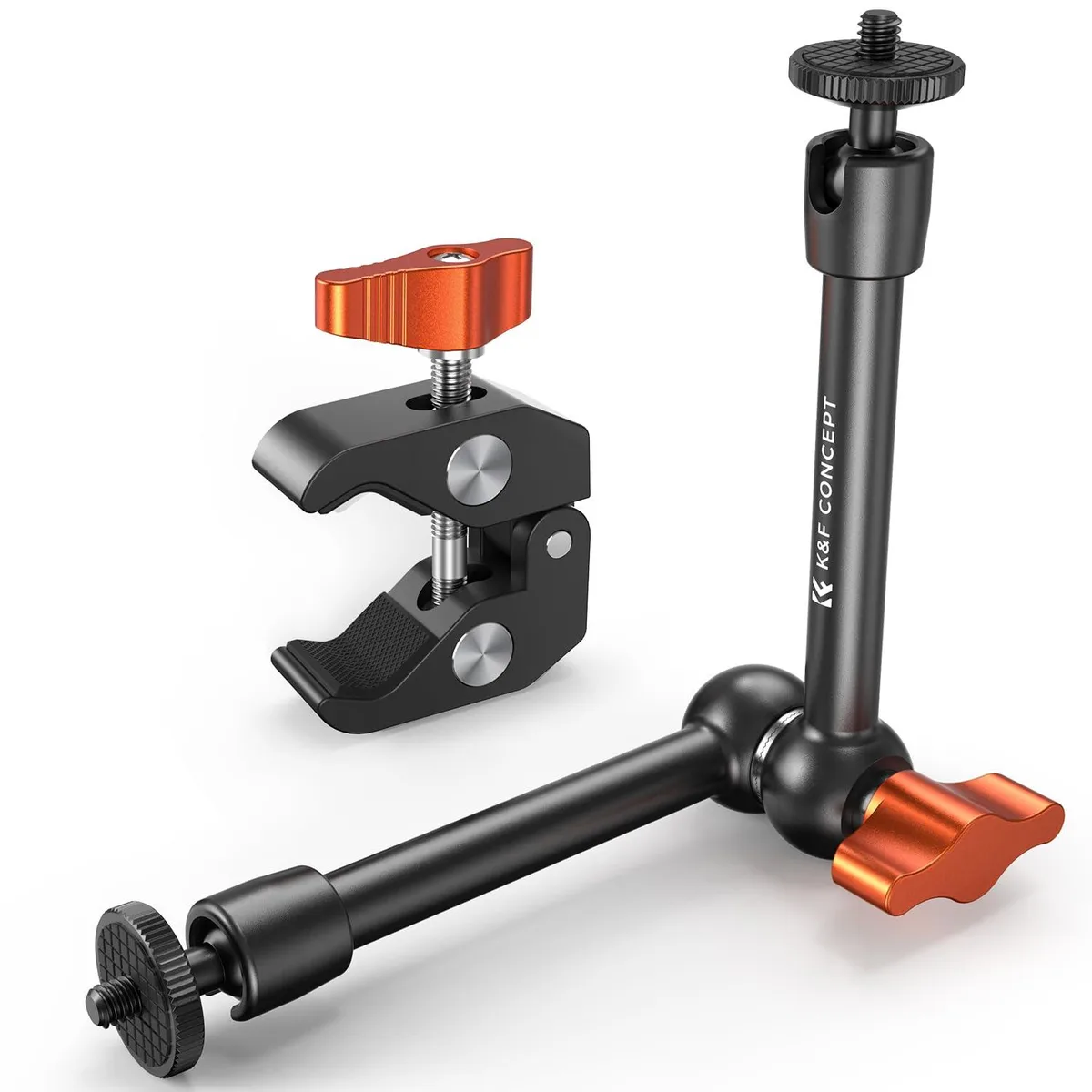  K&amp;F CONCEPT KF31.131 9.8" Magic Arm Clamp Kit Grip 1/4" 3/8" Threads 15-55mm — product photo