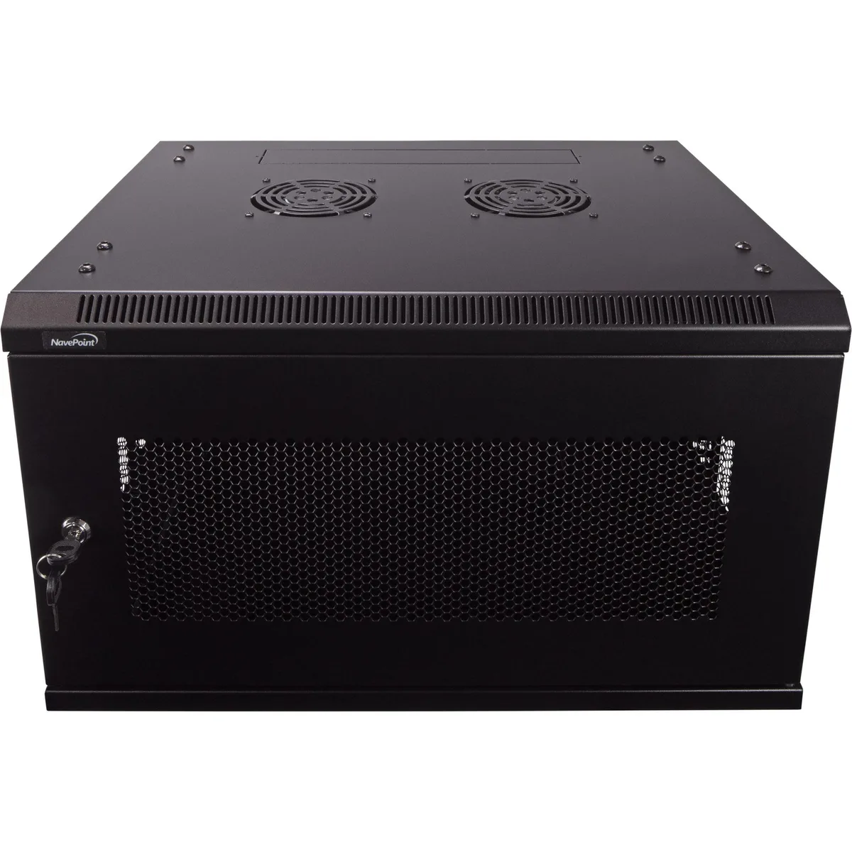 NavePoint NavePoint 6U Wallmount Perforated Cabinet 450mm Depth with Fans — product photo