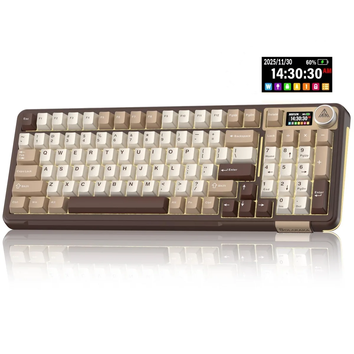  Philips A99 Pro Gaming Keyboard with LCD Screen &amp; Metal Knob — product photo