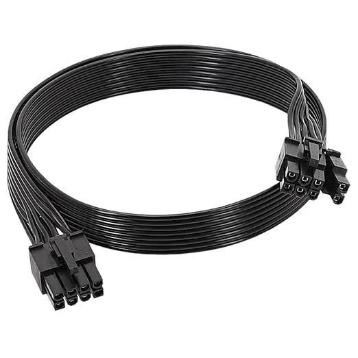  8 Pin PCIe Male to 6+2 Male GPU Power Cable 60cm — product photo