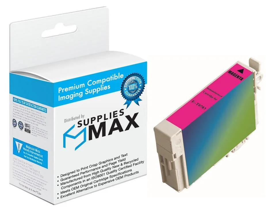 SuppliesMax SuppliesMax Magenta Inkjet Cartridge T078320 (No. 78) — product photo