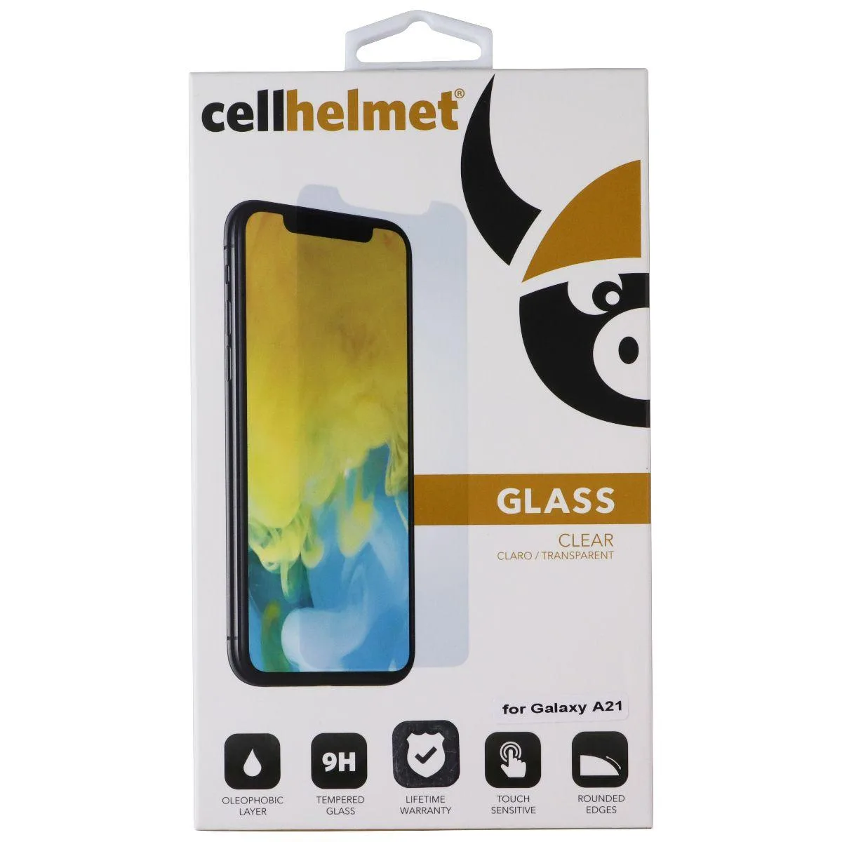 CellHelmet CellHelmet Tempered Glass Screen Protector Galaxy A21 Clear — product photo