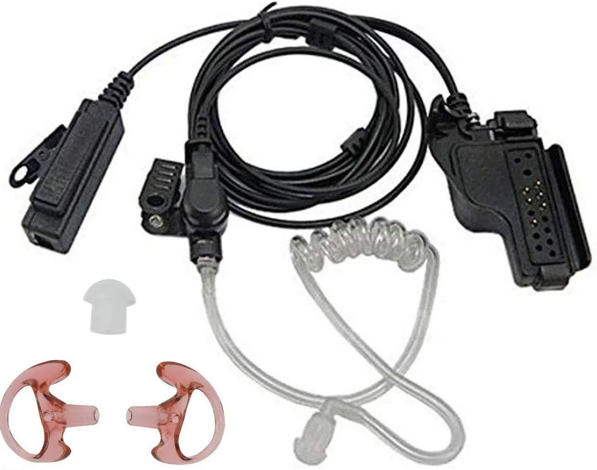 usbroway usbroway 2-Wire Acoustic Tube Earpiece Mic Black — product photo