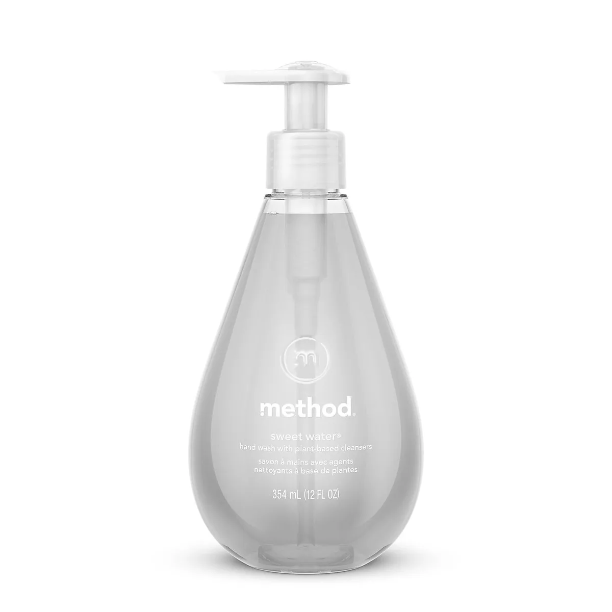 Blue 12 oz gel hand wash bottle with pump