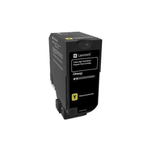 Lexmark Lexmark 74C1HY0 Yellow High Yield Toner Cartridge 12000 Pages — product photo