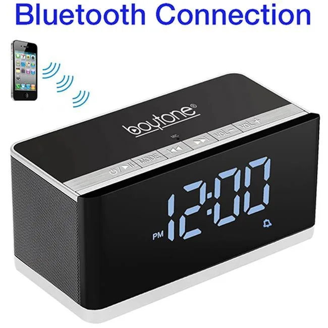 Boytone Boytone BT-86C Bluetooth 4.1 Clock Radio — product photo