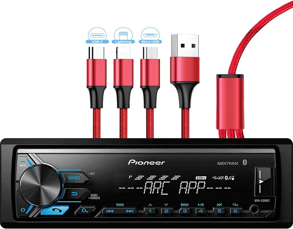 WUQ WUQ MVH-X390BT Digital Media Receiver with 3-in-1 Charging Cable — product photo