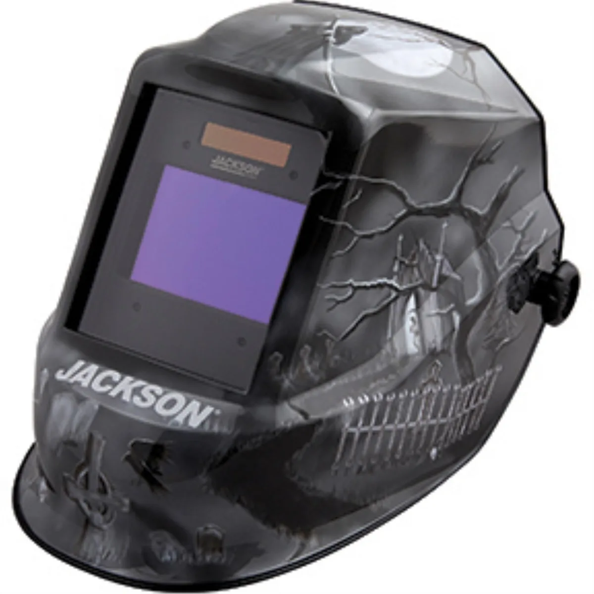 Jackson Safety welding helmet with ratcheting headgear