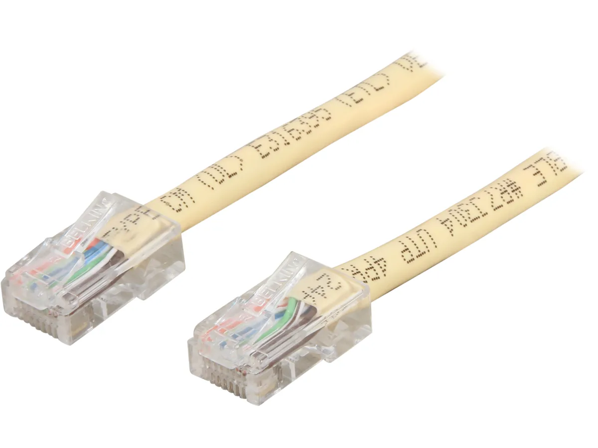 Belkin Belkin A3L791-08-YLW Cat 5E 8 ft yellow network ethernet cable — product photo
