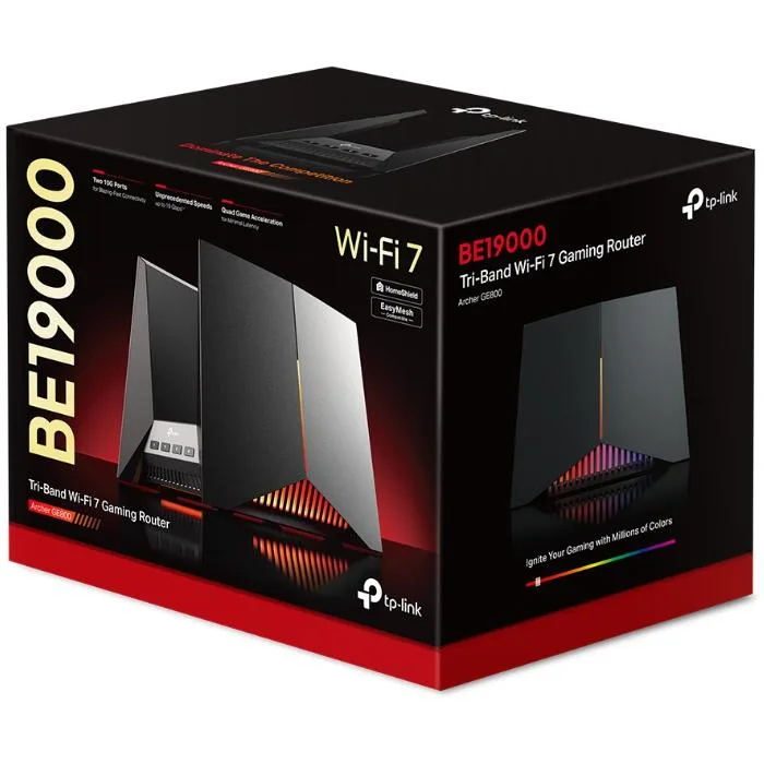 TP-Link TP-Link Archer GE800 BE19000 Tri-band Gaming 10 Gigabit Wireless Router — product photo