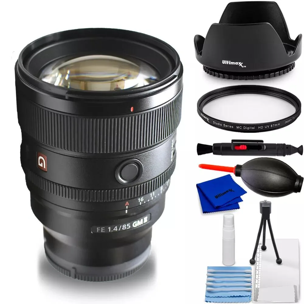 Sony Sony FE 85mm f/1.4 GM II Lens SEL85F14GM2 with 7PC Accessory Bundle — product photo