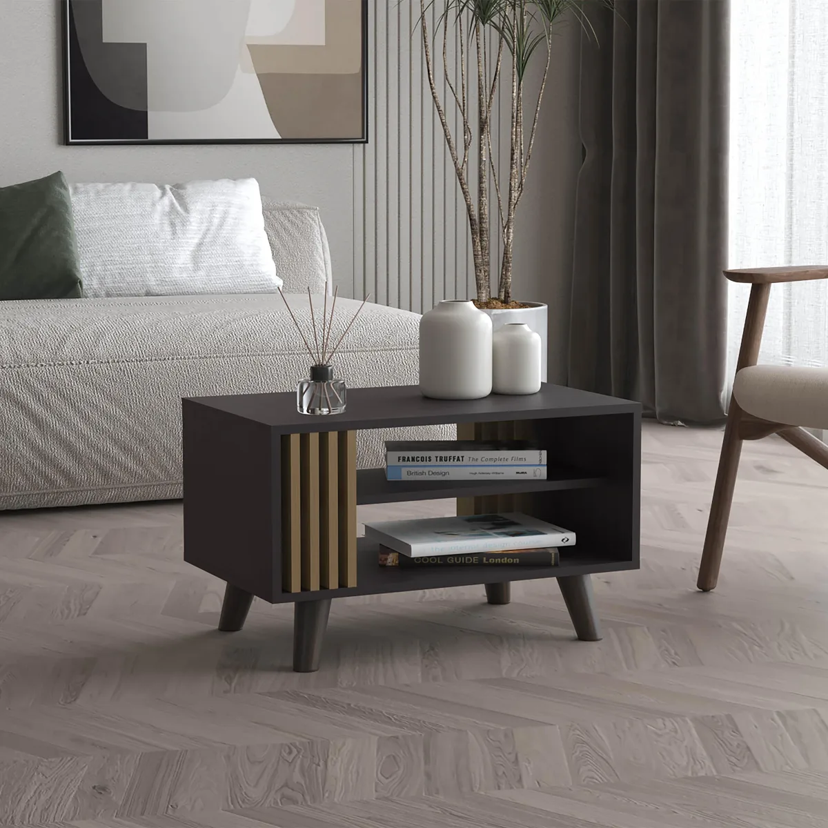 tuphen tuphen Shawnee Coffee Table with Open Storage Shelf, Multicolor — product photo