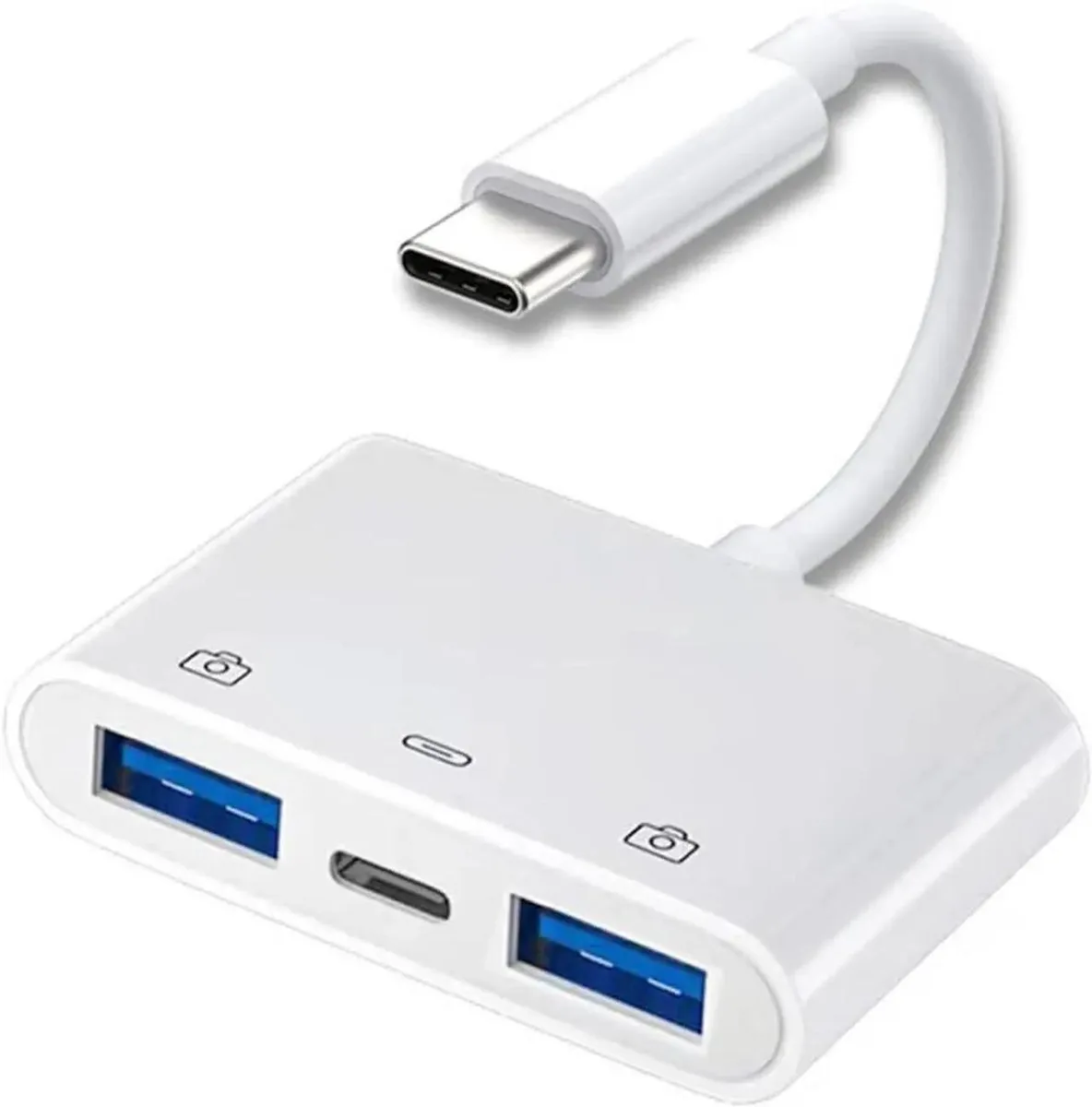 SMUGDESK SMUGDESK 3-in-1 USB-C OTG Adapter Dual USB 3.0 PD 24W — product photo