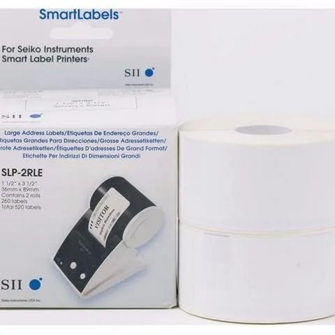 Seiko Instruments USA, Inc Seiko Instruments USA, Inc SLP-2RLE label 1.5 x 3.5 in for SLP 450, 440, 430, 420, 200 series — product photo