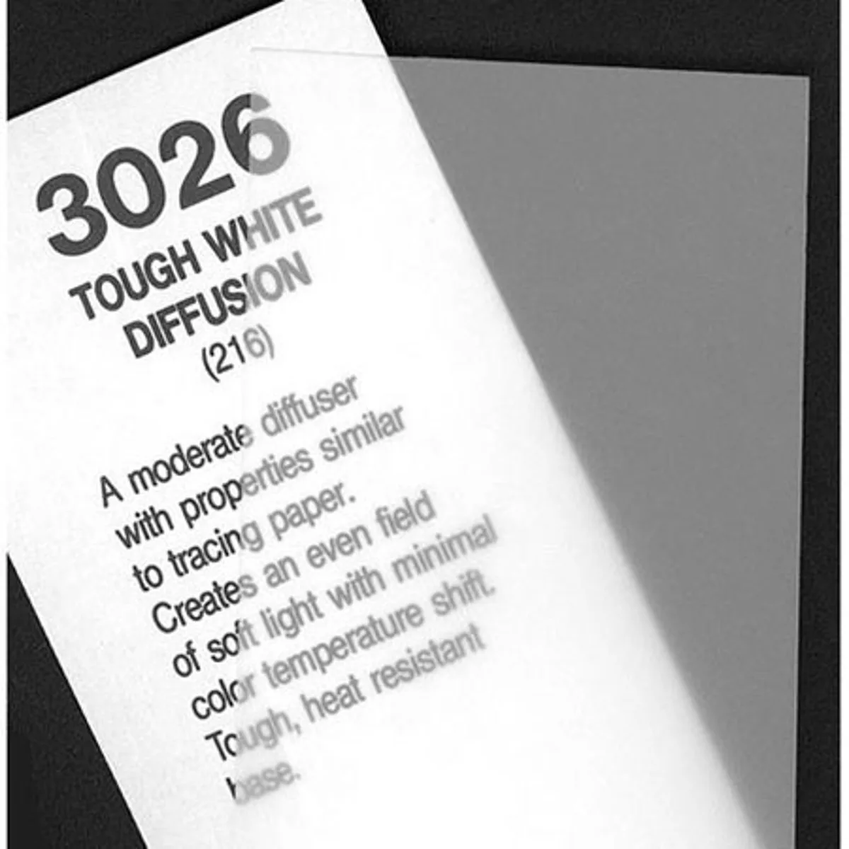 Rosco Rosco Cinegel Tough White Diffusion 20x24" Sheet — product photo