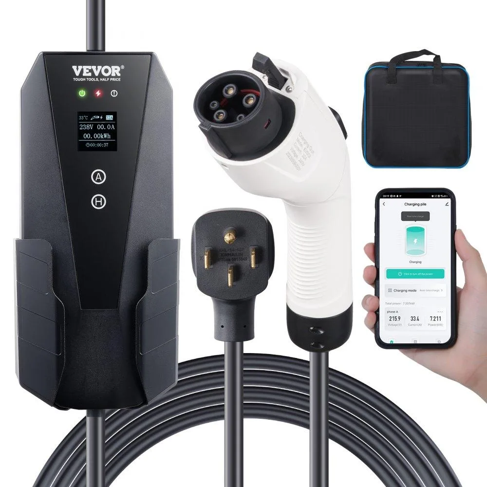 VEVOR VEVOR Level 2 Portable EV Charger 32A 240V 28ft NEMA 14-50P — product photo