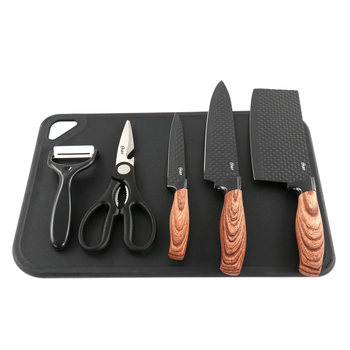 OSTER OSTER 510119729M 6 Piece Black Stainless Steel Cutlery Set — product photo