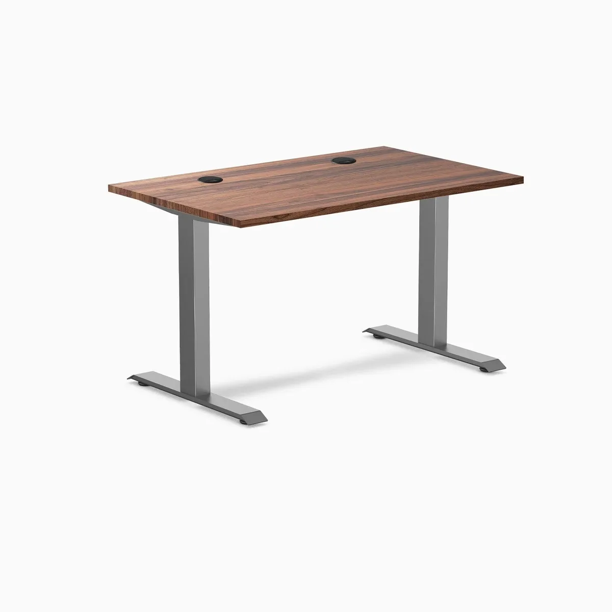 Desky Desky Zero Hardwood Office Desk Walnut Space Gray 48 x 30 in — product photo