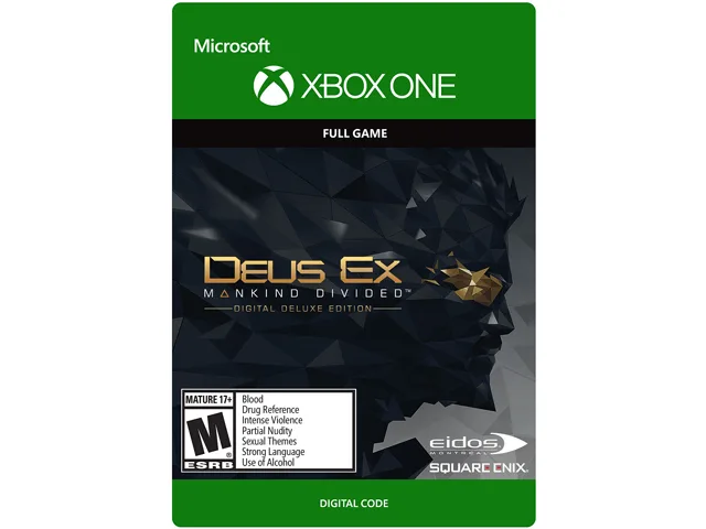 SQUARE ENIX USA SQUARE ENIX USA G3Q-00192 Deus Ex Mankind Divided Deluxe Edition downloadable game — product photo