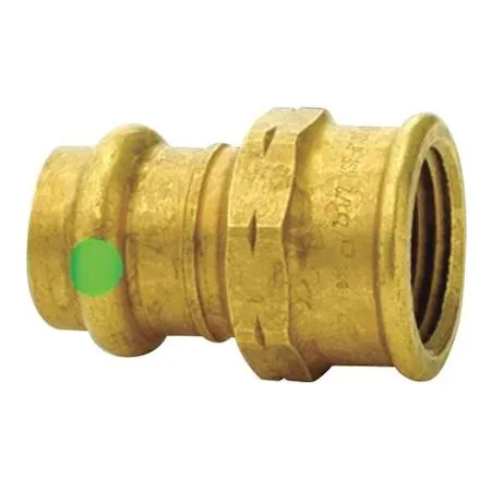 Viega Viega 79345 Straight Adapter Bronze Press-Fit 1 1/4 in FNPT 1 in — product photo