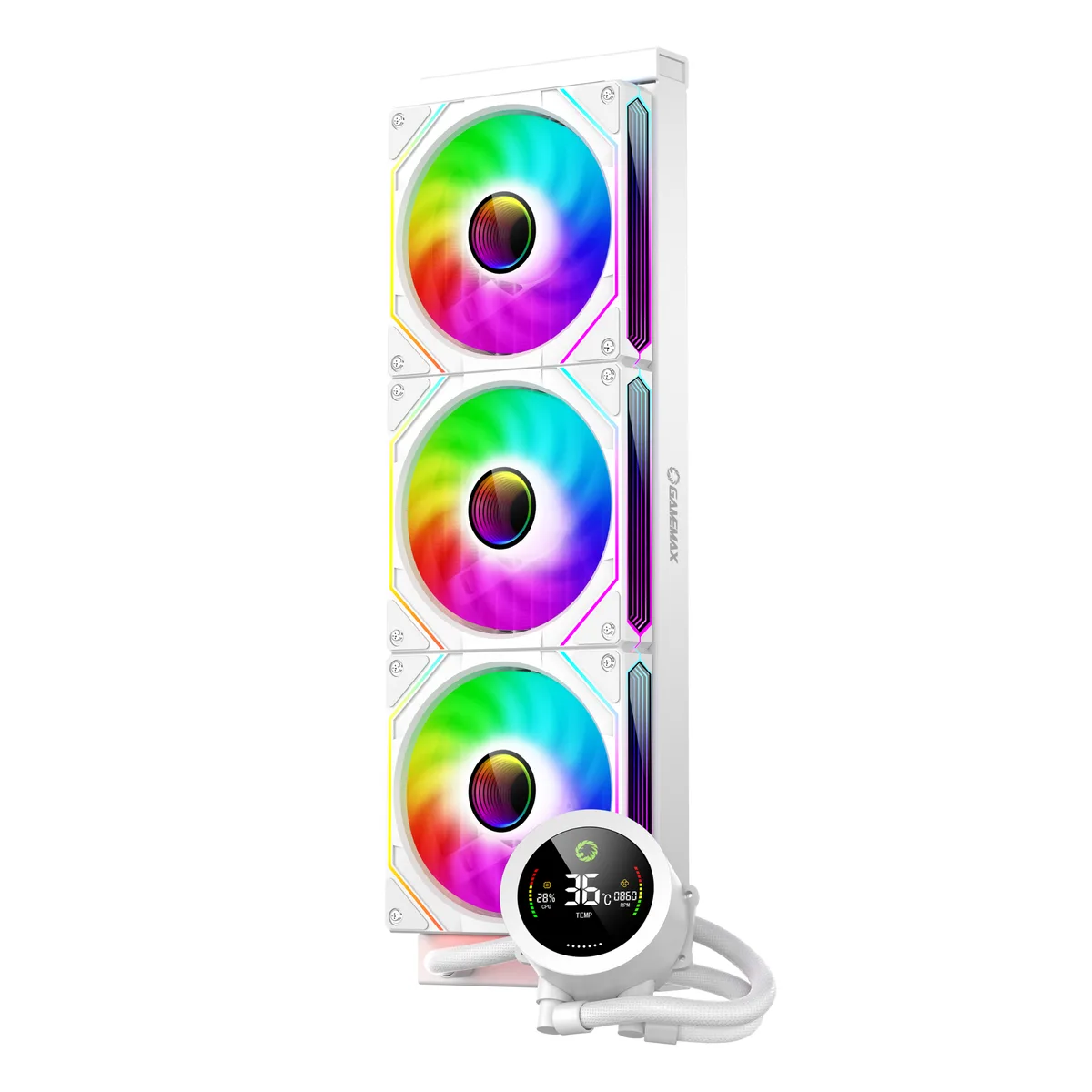 GAMEMAX GAMEMAX IceBurg 360 Digital WH liquid cooler — product photo