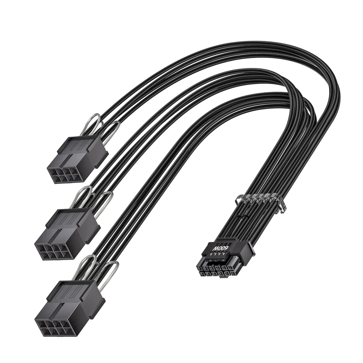 Vszerda Vszerda 16-pin to 3×8-pin PCIe 5.0 12VHPWR extension cable 30 cm 16AWG 600 W — product photo