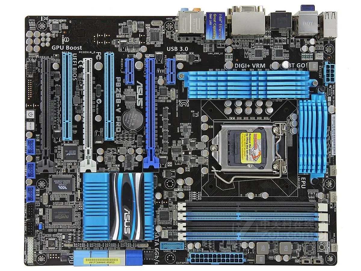 ASUS ASUS P8Z68-V PRO Intel Z68 motherboard DDR3 32GB LGA 1155 ATX — product photo